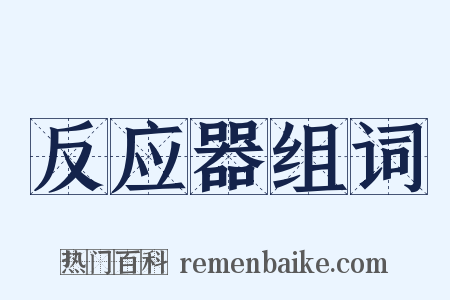 反应器组词是什么意思的图片